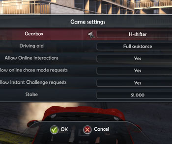 TDU2 Controls gearbox settings TDU2 Controls gearbox settings